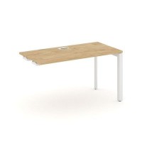 Style Project Next SN-59P.OPRS-021 (Тиквуд светлый/Белый металл) Стол приставка к опорным элементам