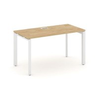 Style Project Next SN-59P.SP-013 (Тиквуд светлый/Белый металл) Стол письменный
