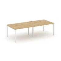 SN-59P.SPRG-042.3 (Тиквуд светлый/Белый металл) Стол переговорный