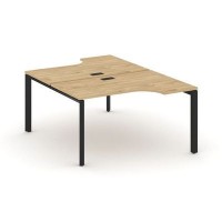 Style Project Next SN-59P.DRPA-002 (Тиквуд светлый/Черный металл) Рабочая станция эргономичная