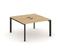 Стайл Проджект Некст SN-59P.DRS-002 (Тиквуд светлый/Черный металл) Рабочая станция двухсторонняя