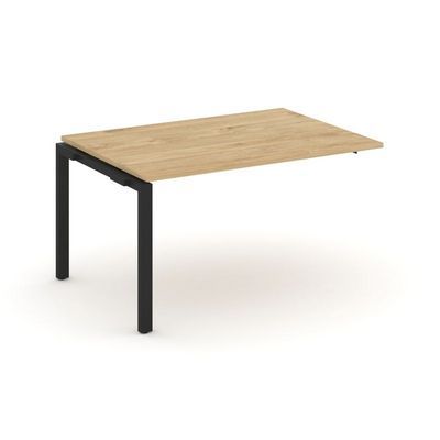 Style Project Next SN-59P.NSPRG-002.3 (Тиквуд светлый/Черный металл) Проходной наборный элемент переговорного стола