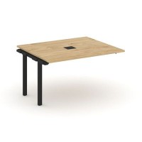 Style Project Next SN-59P.NSPRG-034 (Тиквуд светлый/Черный металл) Проходной наборный элемент переговорного стола