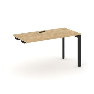 Style Project Next SN-59P.OPRS-001 (Тиквуд светлый/Черный металл) Стол приставка к опорным элементам