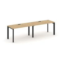 Style Project Next SN-59P.ORS-002 (Тиквуд светлый/Черный металл) Рабочая станция односторонняя