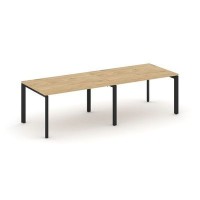 Style Project Next SN-59P.SPRG-011.3 (Тиквуд светлый/Черный металл) Стол переговорный