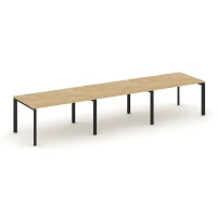 SN-59P.SPRG-023.3 (Тиквуд светлый/Черный металл) Стол переговорный