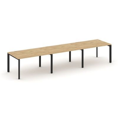 Style Project Next SN-59P.SPRG-023.3 (Тиквуд светлый/Черный металл) Стол переговорный