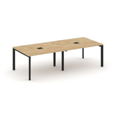 Style Project Next SN-59P.SPRG-043 (Тиквуд светлый/Черный металл) Стол переговорный