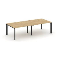 SN-59P.SPRG-044.3 (Тиквуд светлый/Черный металл) Стол переговорный