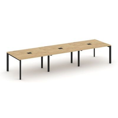 Style Project Next SN-59P.SPRG-052 (Тиквуд светлый/Черный металл) Стол переговорный