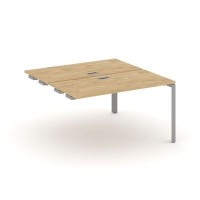 Style Project Next SN-59P.DPRS-004 (Тиквуд светлый/Серый металл) Стол приставка к опорным элементам