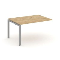 Style Project Next SN-59P.NSPRG-001.3 (Тиквуд светлый/Серый металл) Проходной наборный элемент переговорного стола