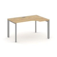 Style Project Next SN-59P.SPA-022(R) (Тиквуд светлый/Серый металл) Стол рабочий эргономичный, правый