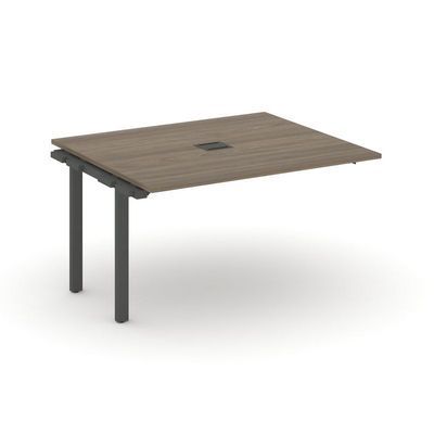 Style Project Next SN-59P.NSPRG-034 (Вяз благородный/Антрацит металл) Проходной наборный элемент переговорного стола