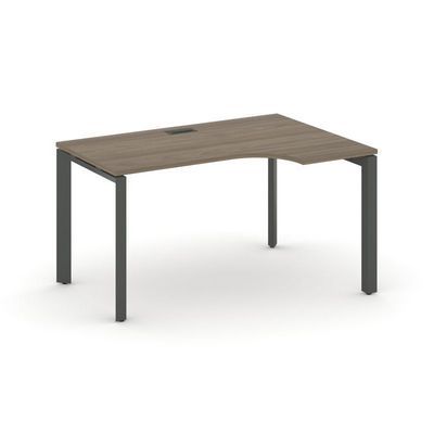 Style Project Next SN-59P.SPA-002(R) (Вяз благородный/Антрацит металл) Стол рабочий эргономичный, правый