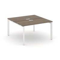 Style Project Next SN-59P.DRS-003 (Вяз благородный/Белый металл) Рабочая станция двухсторонняя