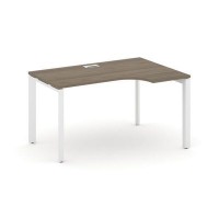 Style Project Next SN-59P.SPA-002(R) (Вяз благородный/Белый металл) Стол рабочий эргономичный, правый