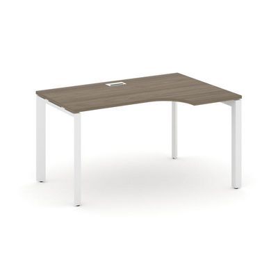 Style Project Next SN-59P.SPA-002(R) (Вяз благородный/Белый металл) Стол рабочий эргономичный, правый