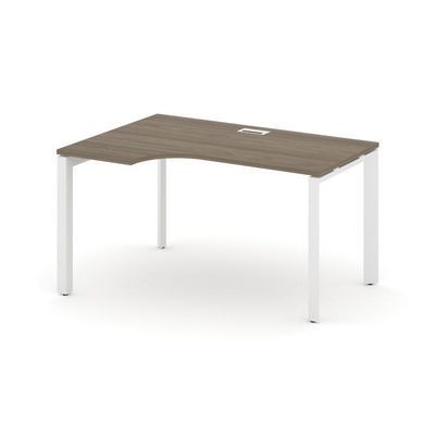 Style Project Next SN-59P.SPA-012(L) (Вяз благородный/Белый металл) Стол рабочий эргономичный, левый