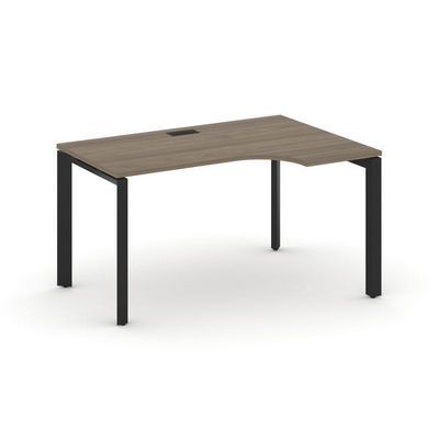 Style Project Next SN-59P.SPA-011(R) (Вяз благородный/Черный металл) Стол рабочий эргономичный, правый