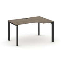 Style Project Next SN-59P.SPA-012(R) (Вяз благородный/Черный металл) Стол рабочий эргономичный, правый