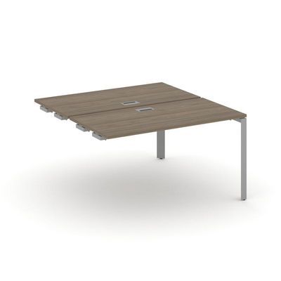 Style Project Next SN-59P.DPRS-022 (Вяз благородный/Серый металл) Стол приставка к опорным элементам