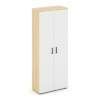 Style Project SN.STS-108 (Акация лорка/Белый) Шкаф высокий широкий (2 высоких фасада ЛДСП)