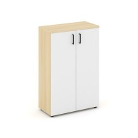 Style Project SN.STS.E-204 (Акация лорка/Белый) Шкаф средний широкий (2 средних фасада ЛДСП)