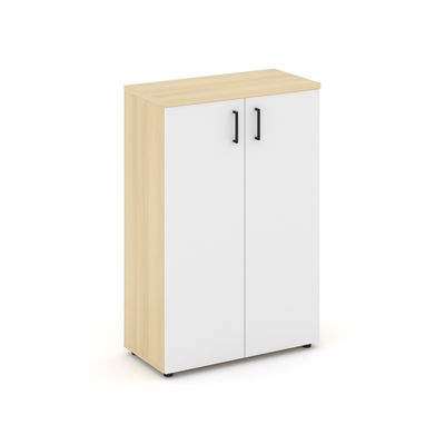 Style Project SN.STS.E-204 (Акация лорка/Белый) Шкаф средний широкий (2 средних фасада ЛДСП)