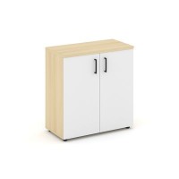 Style Project SN.STS.E-301 (Акация лорка/Белый) Шкаф низкий широкий (2 низких фасада ЛДСП)