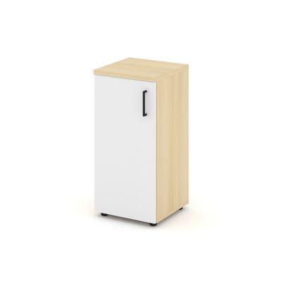 Style Project SN.STU.E-301(L) (Акация лорка/Белый) Шкаф низкий узкий левый (1 низкий фасад ЛДСП)