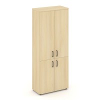 Style Project SN.STS.E-104 (Акация лорка) Шкаф высокий широкий (2 низких фасада ЛДСП + 2 средних фасада ЛДСП)