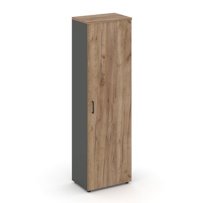 Style Project SN.GB.E-001 (Антрацит/Дуб табак) Гардероб узкий неглубокий