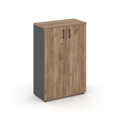 Style Project SN.STS-204 (Антрацит/Дуб табак) Шкаф средний широкий (2 средних фасада ЛДСП)