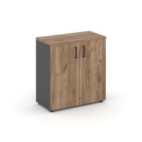 Style Project SN.STS-301 (Антрацит/Дуб табак) Шкаф низкий широкий (2 низких фасада ЛДСП)