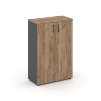 Style Project SN.STS.E-204 (Антрацит/Дуб табак) Шкаф средний широкий (2 средних фасада ЛДСП)