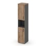 Style Project SN.STU.E-107(L) (Антрацит/Дуб табак) Шкаф высокий узкий левый (2 низких фасада ЛДСП)