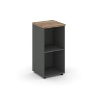 Style Project SN.STU.E-300 (Антрацит/Дуб табак) Стеллаж низкий узкий