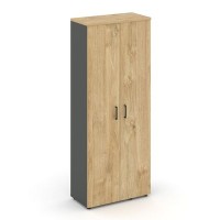 Style Project SN.GB-003 (Антрацит/Тиквуд светлый) Гардероб широкий неглубокий