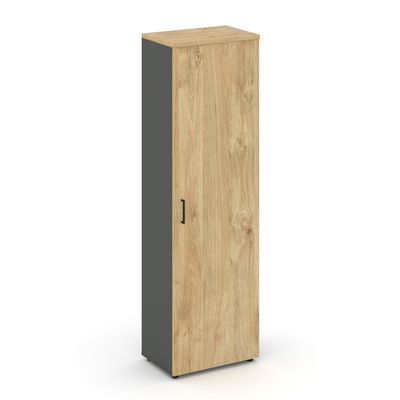 Style Project SN.GB.E-001 (Антрацит/Тиквуд светлый) Гардероб узкий неглубокий