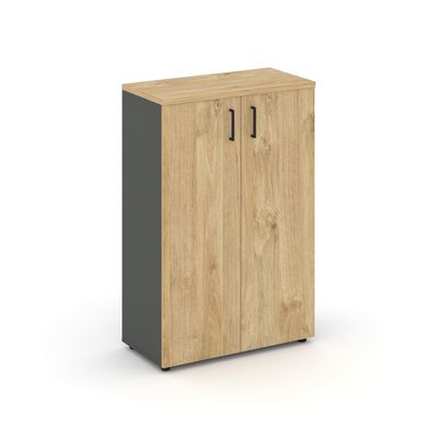 Style Project SN.STS-204 (Антрацит/Тиквуд светлый) Шкаф средний широкий (2 средних фасада ЛДСП)