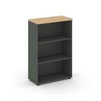 Style Project SN.STS.E-200 (Антрацит/Тиквуд светлый) Стеллаж средний широкий