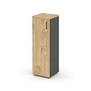 Стайл Проджект SN.STU-204(L) (Антрацит/Тиквуд светлый) Шкаф средний узкий левый (1 средний фасад ЛДСП)