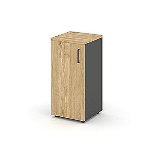 Стайл Проджект SN.STU.E-301(L) (Антрацит/Тиквуд светлый) Шкаф низкий узкий левый (1 низкий фасад ЛДСП)