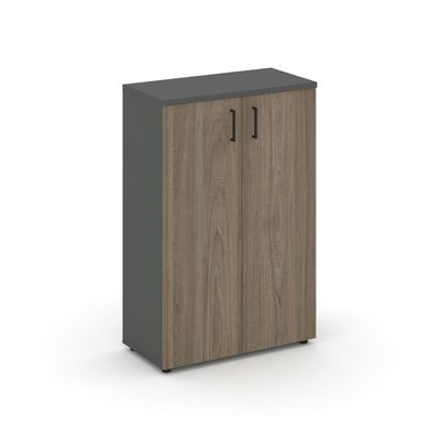 Style Project SN.STS-204 (Антрацит/Вяз благородный) Шкаф средний широкий (2 средних фасада ЛДСП)