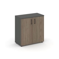 Style Project SN.STS.E-301 (Антрацит/Вяз благородный) Шкаф низкий широкий (2 низких фасада ЛДСП)