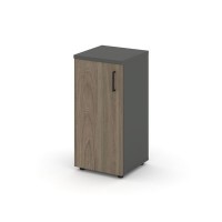 Style Project SN.STU.E-301(L) (Антрацит/Вяз благородный) Шкаф низкий узкий левый (1 низкий фасад ЛДСП)