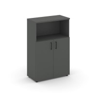 Style Project SN.STS-201 (Антрацит) Шкаф средний широкий (2 низких фасада ЛДСП)