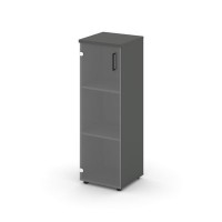 Style Project SN.STU-205(L) (Антрацит) Шкаф средний узкий левый (1 средний фасад стекло прозрачное)